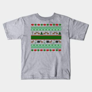 Pixel Perfect Christmas: Festive Pattern Joy Kids T-Shirt